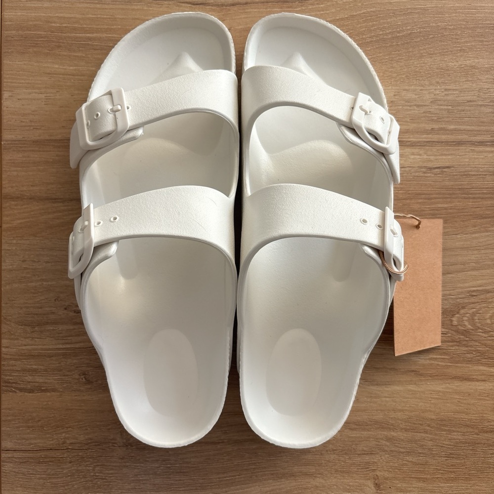 Brand new Birkenstock White Double Strap Sandals